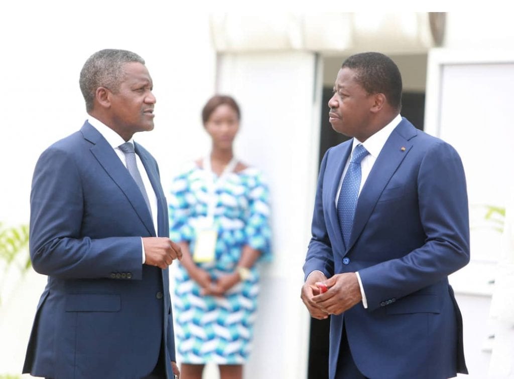 Présent aux côtés du chef de l’Etat SEM Faure Essozimna Gnassingbé, au premier forum économique Togo-Union européenne, la première fortune africaine a apprécié les potentialités économiques de notre pays.