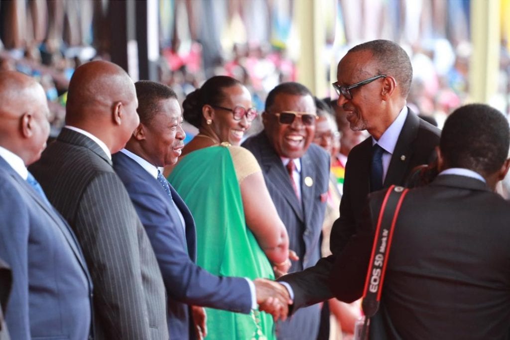 Le Président de la République SEM Faure Essozimna Gnassingbé a assisté ce 04 juillet 2019, à Kigali au Rwanda à la célébration du 25è anniversaire de la «Fête de la Libération » du pays.