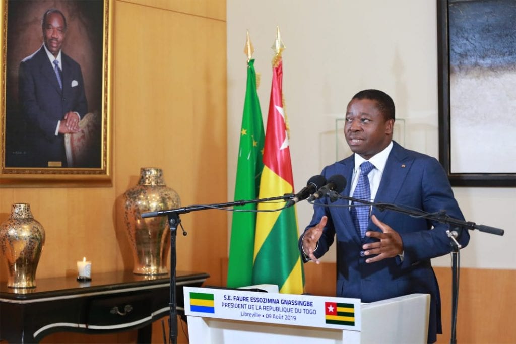 Le Président de la République SEM Faure Essozimna Gnassingbé a effectué, ce 09 août 2019, une visite de travail à Libreville au Gabon.