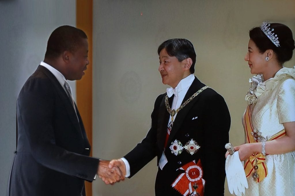 Le Président de la République, S.E.M. Faure Essozimna Gnassingbé a pris part, ce 22 octobre 2019 à Tokyo, à la célébration de la montée au trône du nouvel Empereur, le Prince héritier Nahurito