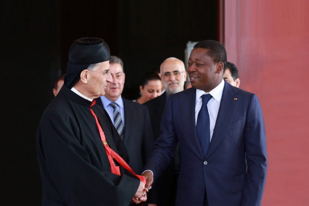 Le Président de la République SEM Faure Essozimna Gnassingbé a reçu, ce 16 octobre 2019 à Lomé, le patriarche cardinal libanais Bachara Boutros Raï de l’église maronite.