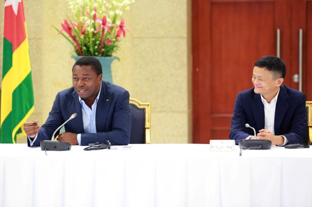 Jack Ma en séance de travail avec Faure Gnassingbé