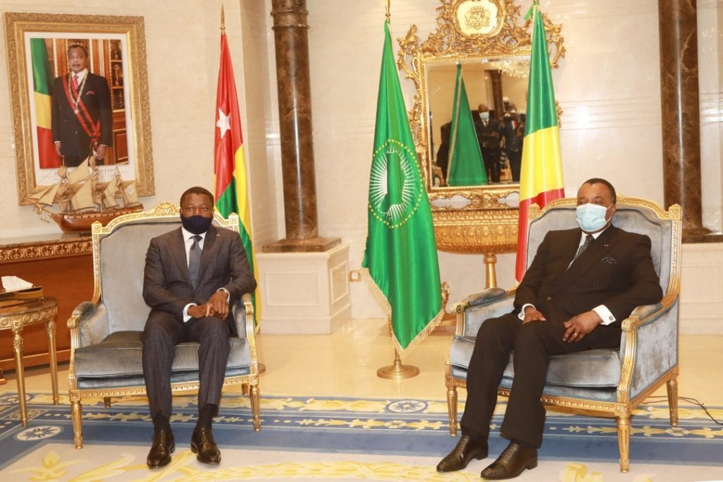 Le Président de la République Faure Essozimna Gnassingbé a effectué ce 18 février 2021, à Brazzaville en République du Congo une visite de travail et d’amitié.