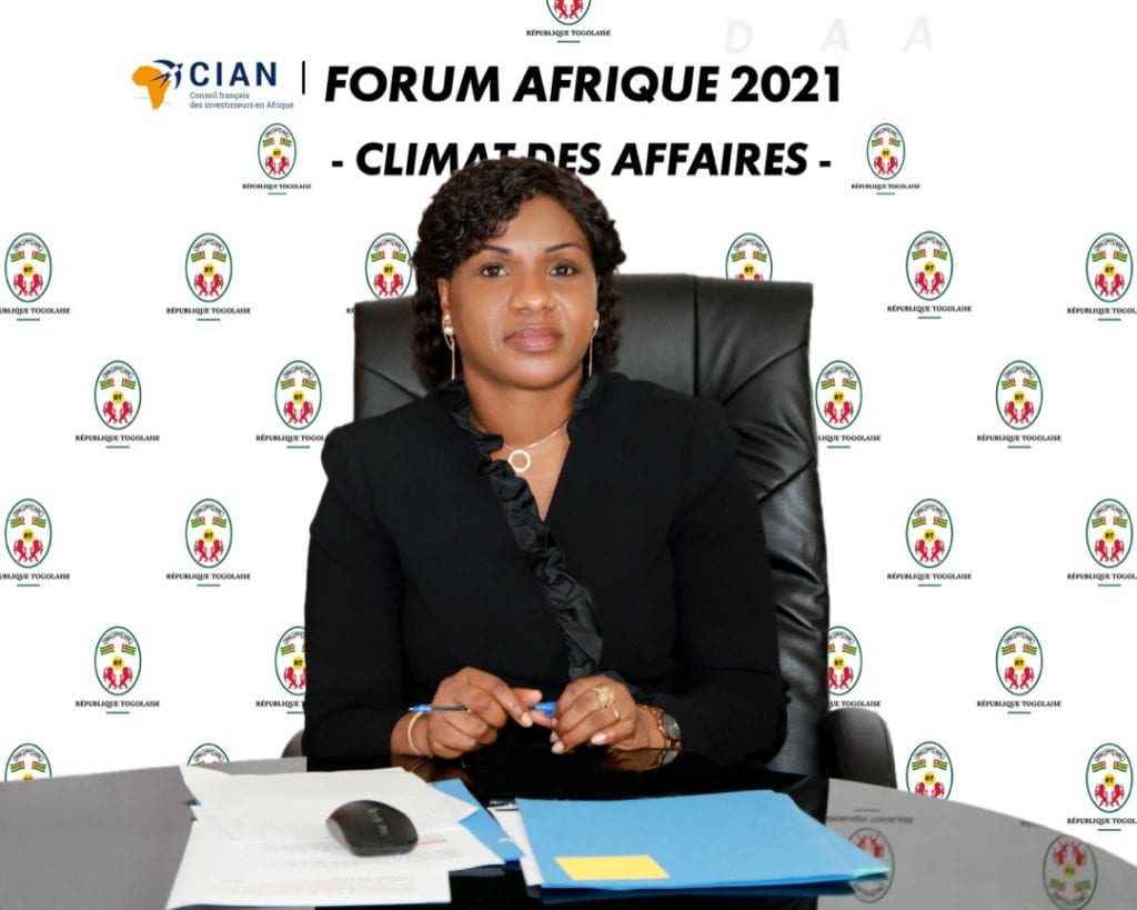 La Ministre, Secrétaire générale de la Présidence de la République, Mme Sandra Ablamba Johnson a pris part, ce jeudi 18 mars 2021, par visioconférence, au Forum Afrique 2021 du CIAN, Conseil des investisseurs français en Afrique.