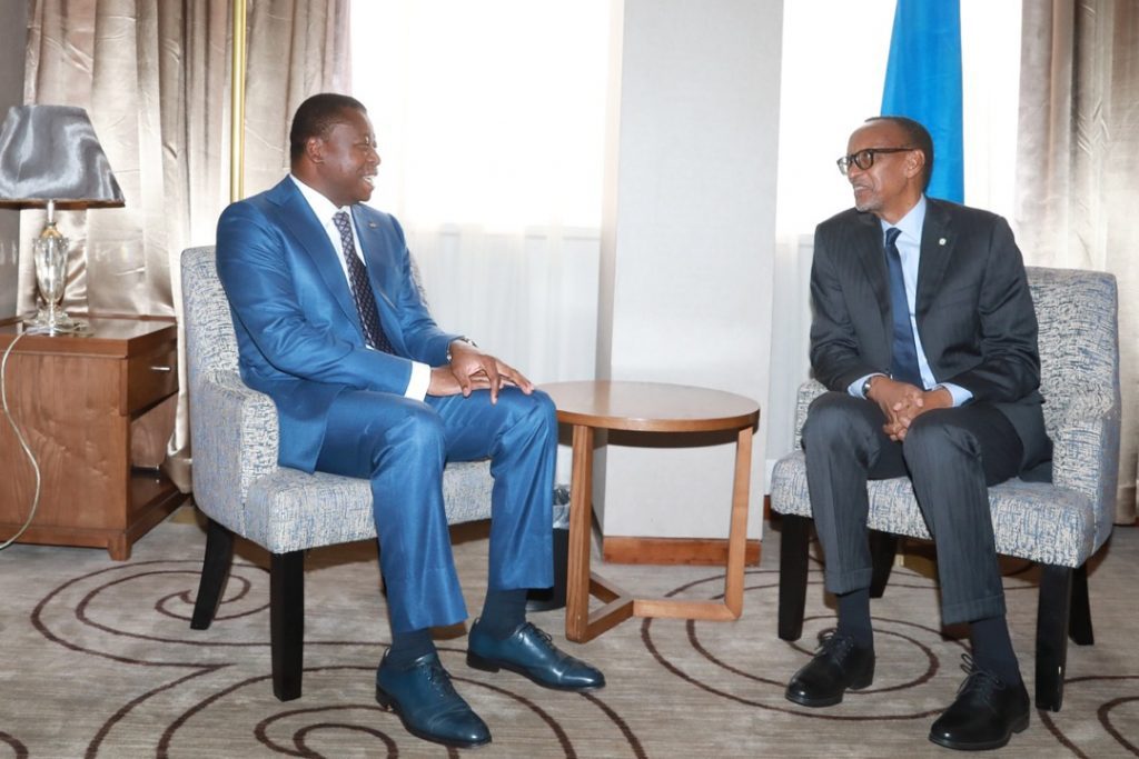 Le Président de la République, Faure Essozimna Gnassingbé s’est entretenu ce 25 novembre 2021 à Kinshasa avec son homologue rwandais, Paul Kagamé.