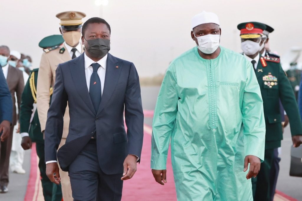 A l’invitation de Son Excellence Monsieur Adama Barrow, Président de la République de Gambie, le Chef de l’État, Son Excellence Monsieur Faure Essozimna Gnassingbé effectue ce 18 Janvier 2022 une visite officielle à Banjul.