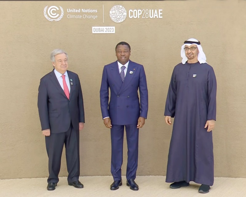 Les travaux de la 28è Conférence des parties sur le climat (COP28) se sont ouverts ce 1er décembre 2023 à Dubaï aux Emirats arabes unis, en présence du Président de la République, Faure Essozimna Gnassingbé.