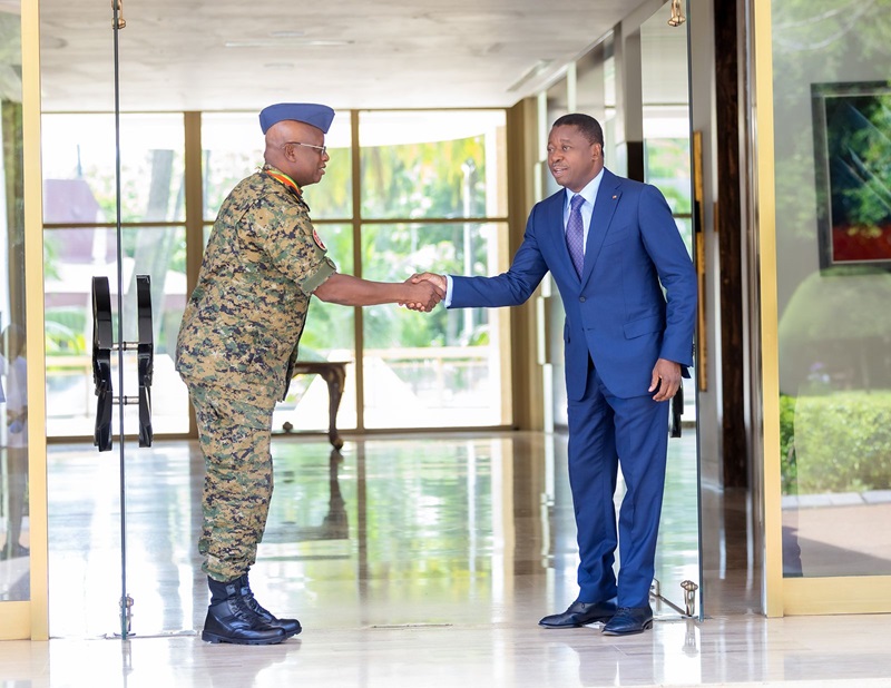 Le chef de l’État, Faure Essozimna Gnassingbé, chef des armes a reçu ce jeudi 30 mai 2024, le Général de Brigade aérienne Djato Tassounti, ancien chef d’Etat-major général des Forces armées togolaises, admis à la retraite d’ancienneté au sein des FAT