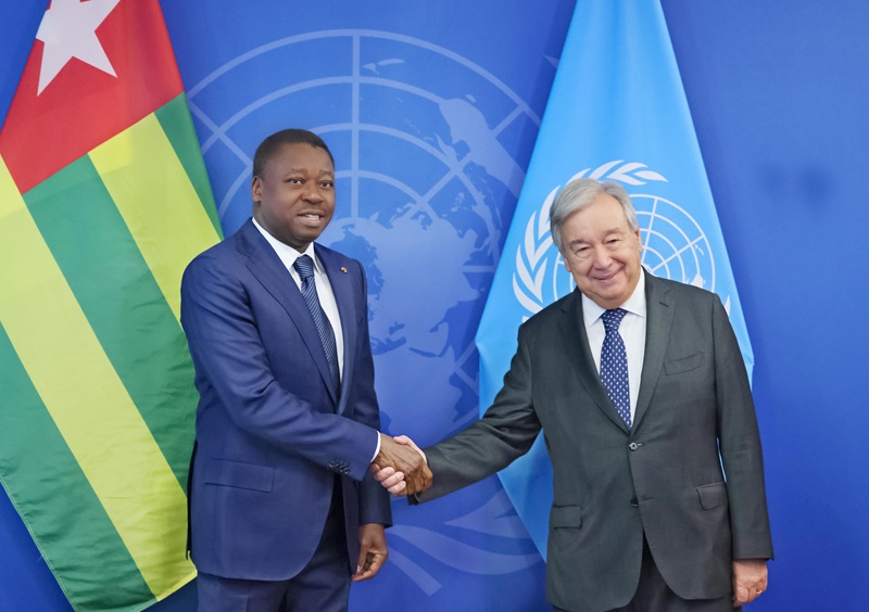 En marge des travaux de la 79è Assemblée générale des Nations unies, le Président de la République, Faure Essozimna Gnassingbé s'est entretenu, ce 23 septembre 2024 à New York, avec le Secrétaire général des Nations Unies, António Guterres.