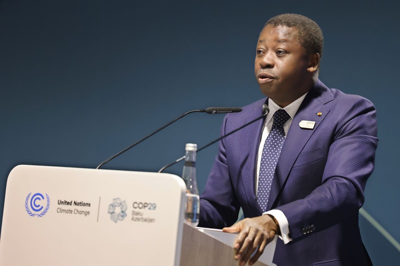 Le chef de l’État Faure Essozimna Gnassingbé a présidé ce 13 novembre 2024 le deuxième sommet africain sur le climat, en marge des travaux de la COP29