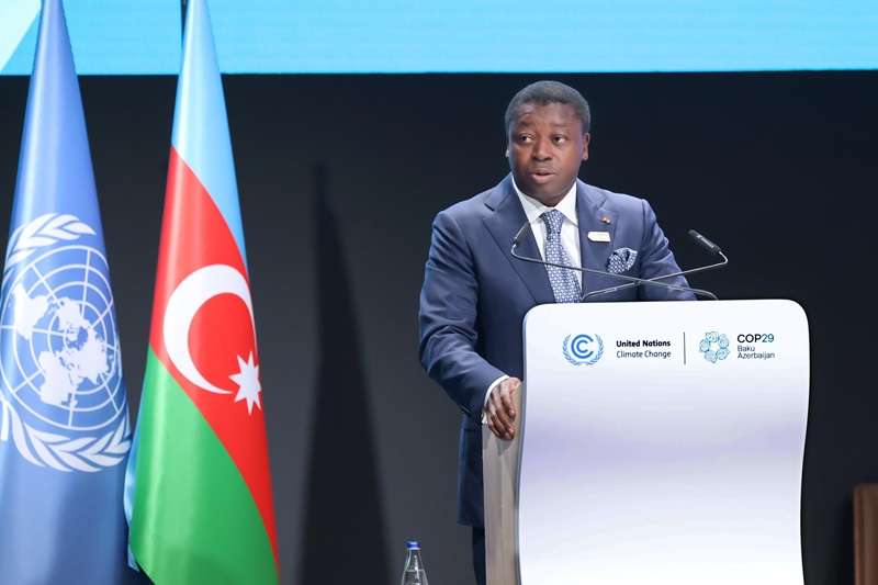 Le Président de la République, Faure Essozimna Gnassingbé a activement participé ce12 novembre 2024 au sommet des dirigeants mondiaux sur l’action climatique, dans le cadre de la COP29 qui se déroule à Bakou en Azerbaïdjan.