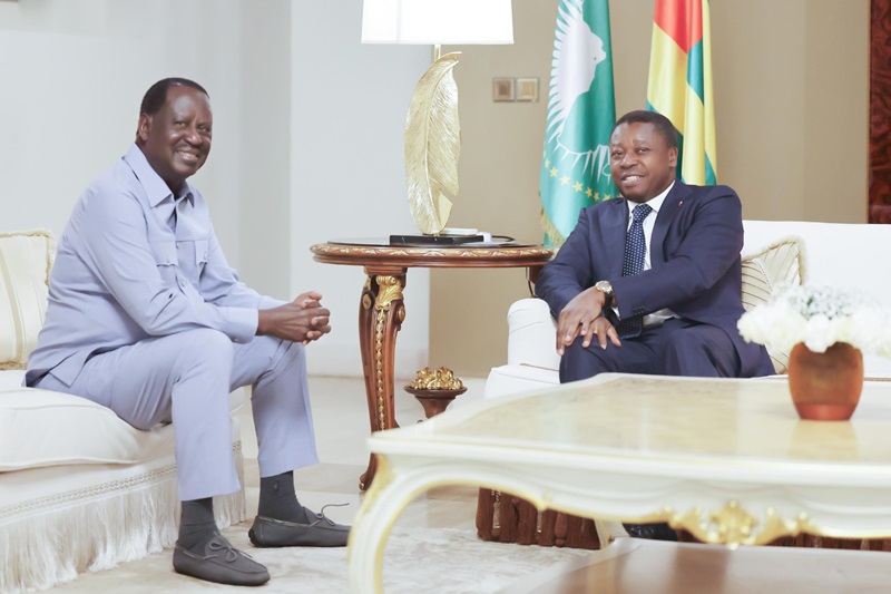 Le Président de la République, Faure Essozimna Gnassingbé a accordé ce jeudi 21 novembre 2024, une audience à l’ancien Premier ministre du Kenya, Raila Odinga.