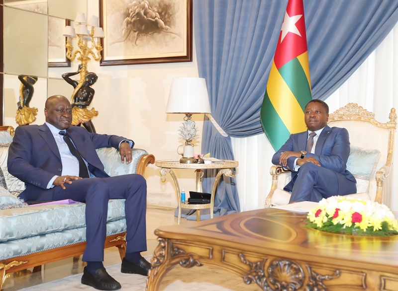 Le Président de la République, Faure Essozimna Gnassingbé s’est entretenu ce mardi 25 février 2025 à Lomé avec Monsieur Ousmane Diagana, Vice-président de la Banque mondiale pour l’Afrique de l’ouest et du centre.